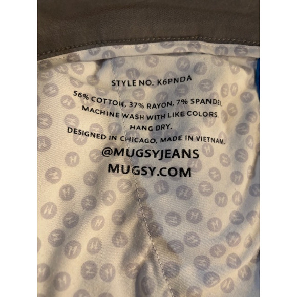 Mugsy Jeans Damens Pants Men's 42x32 Gray Stretch Chino Casual K6PNDA - Picture 7 of 7